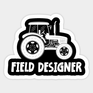 tractor boys kids cool dudes driving tractor Sticker